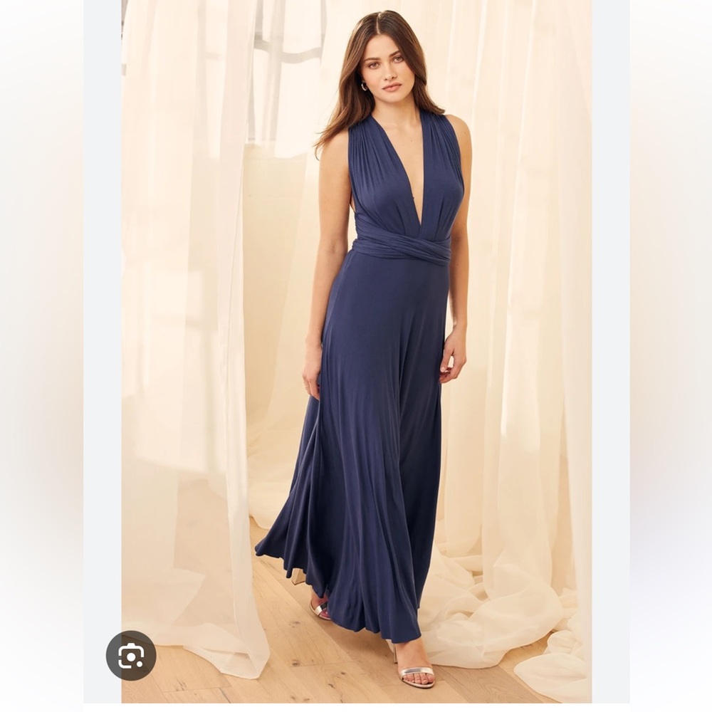 Lulus Navy Convertible Dress